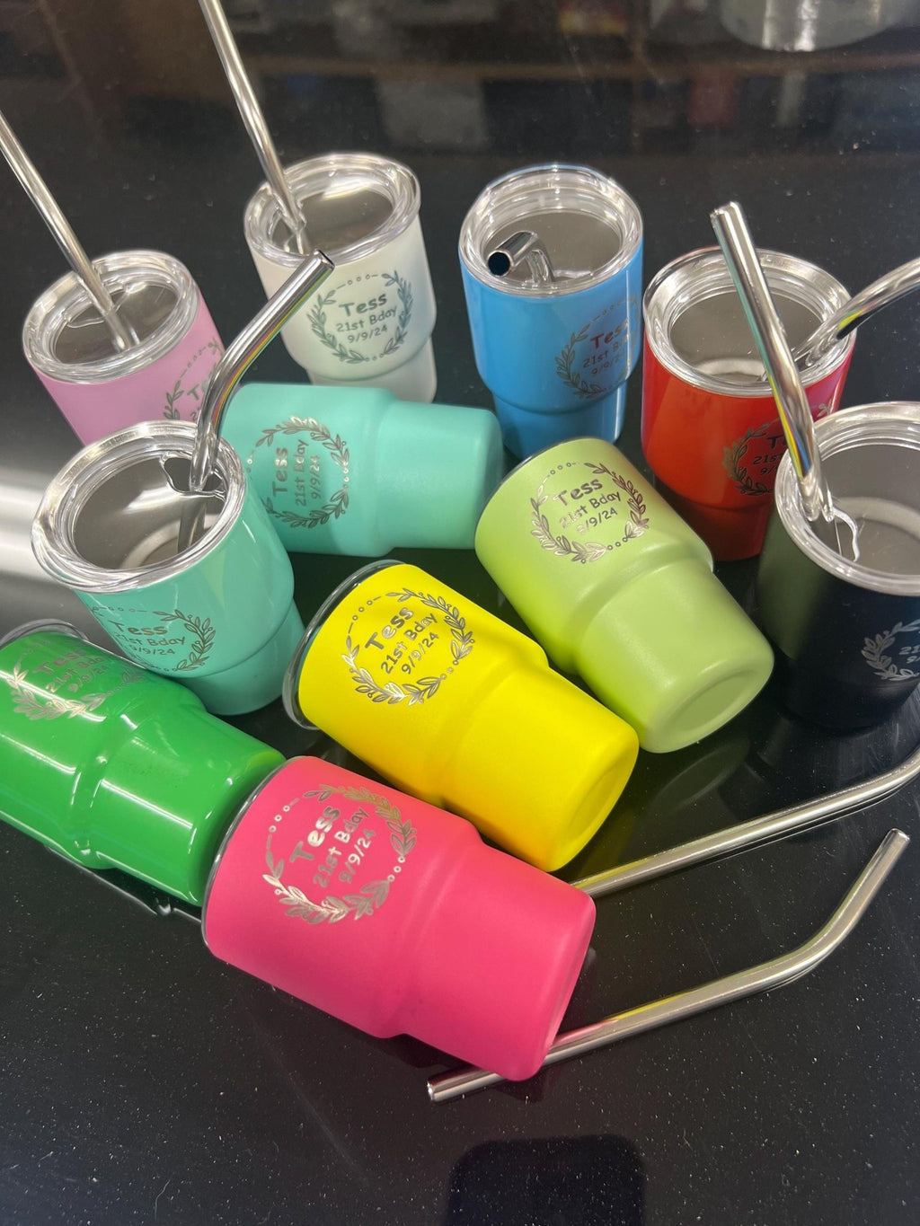 Wedding, Party Mini Tumblers: 3oz - Dog Time Outlet