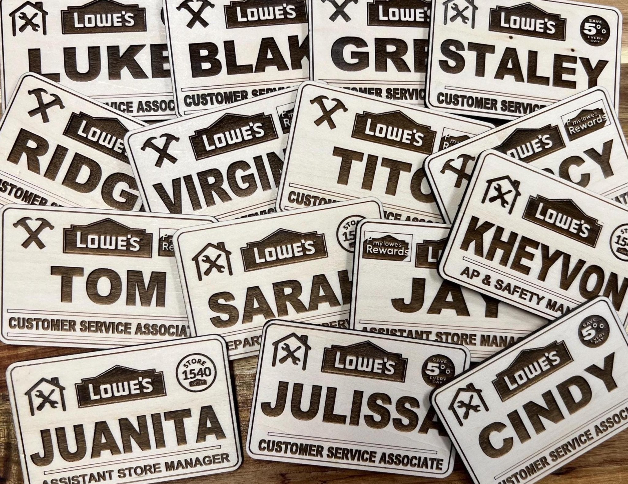Wood Engraved Name Tags, Personalized & Vest Friendly - Dog Time Outlet