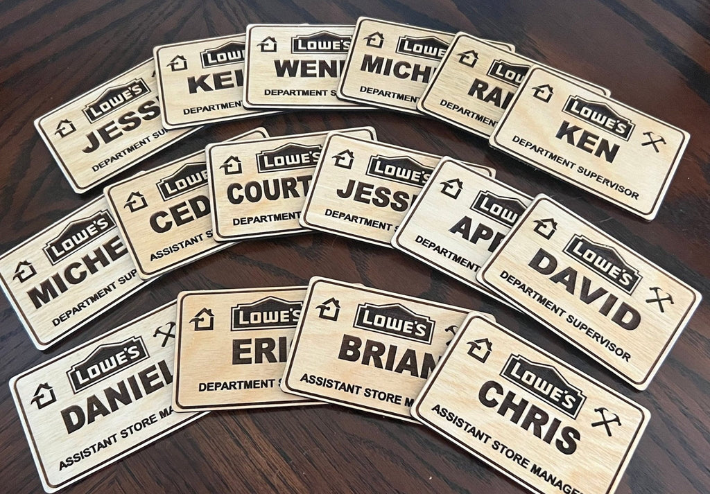 Wood Engraved Name Tags, Personalized & Vest Friendly - Dog Time Outlet