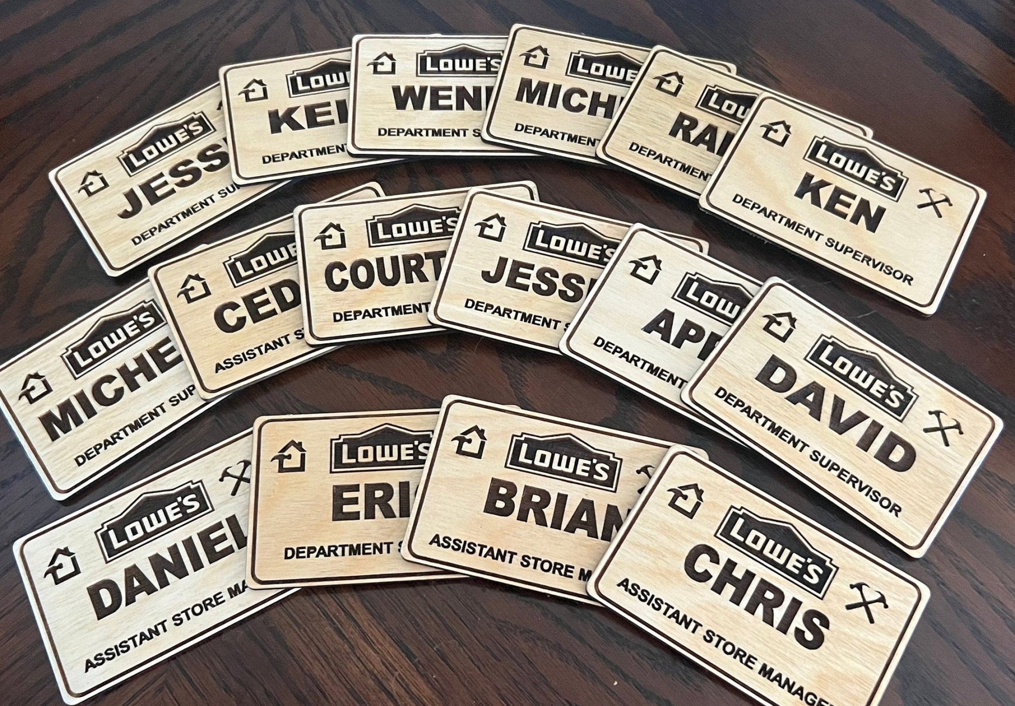 Wood Engraved Name Tags, Personalized & Vest Friendly - Dog Time Outlet