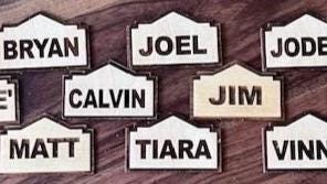 Wood Engraved Name Tags, Personalized & Vest Friendly - Dog Time Outlet